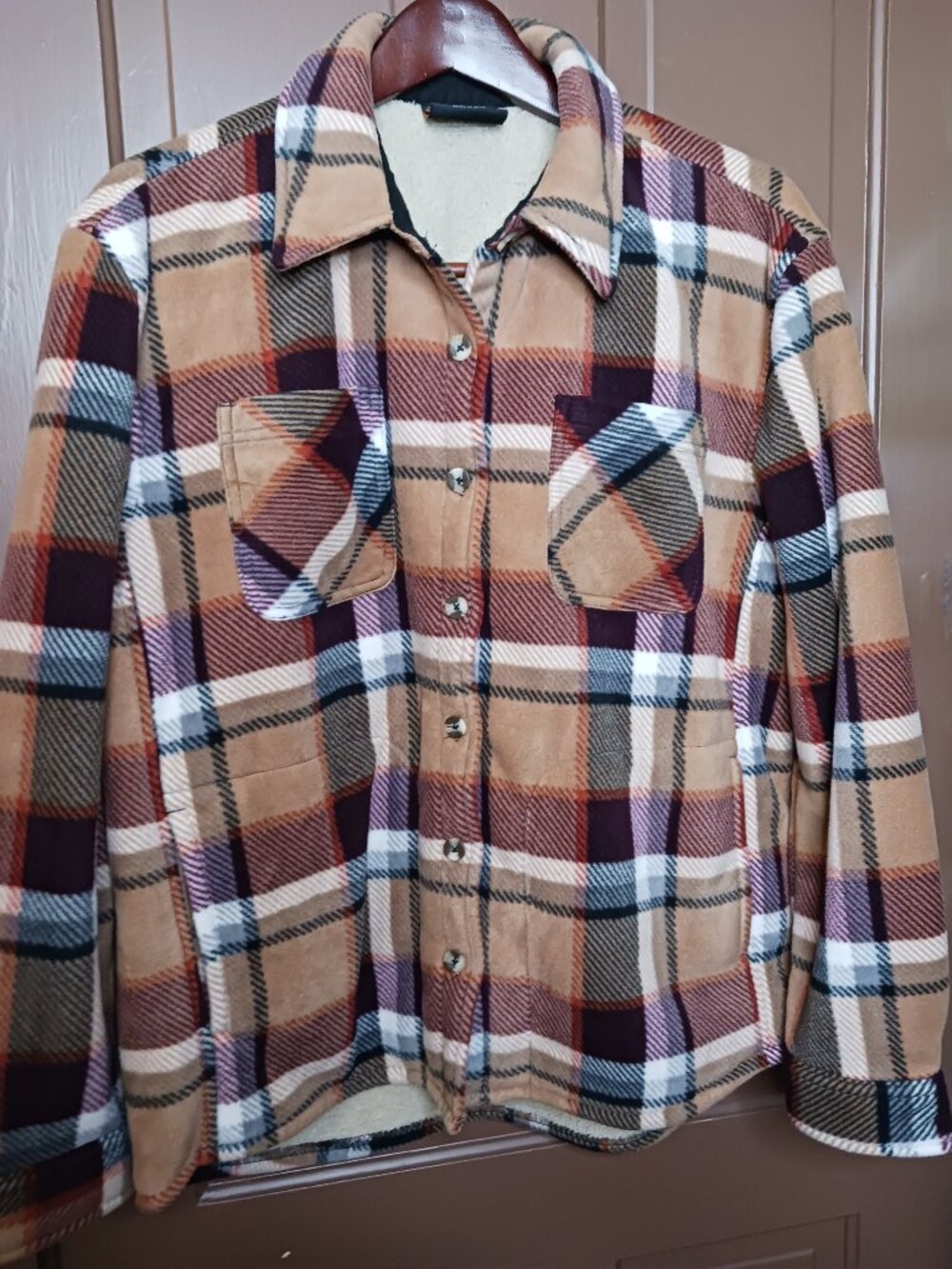 HFX Outdoor Men's Plaid Winter Long Sleeve Jacket size L